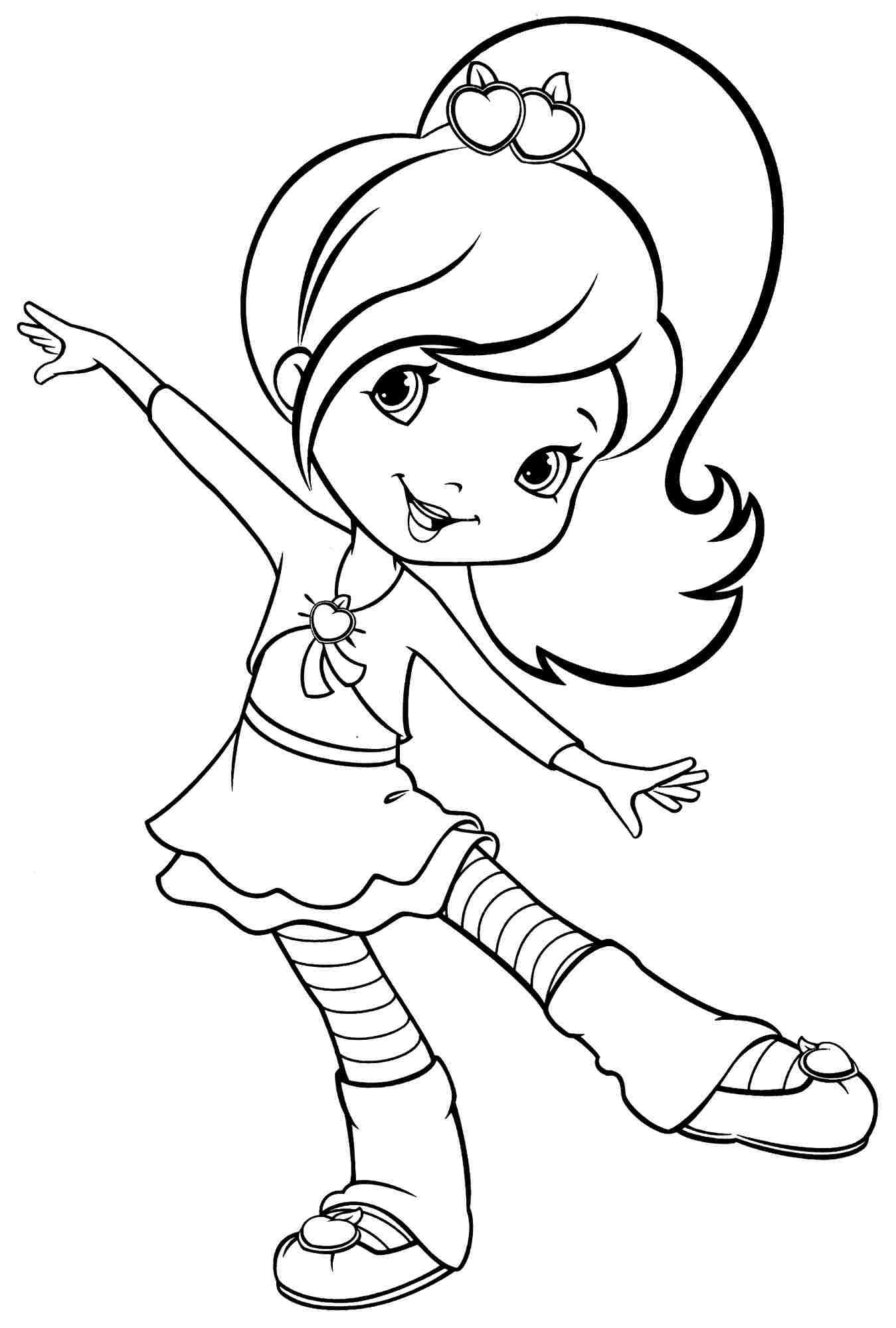 girls printable of cartoon pictures