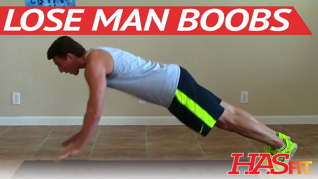 boob man exercises chest