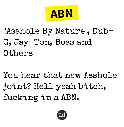 by asshole nature abn