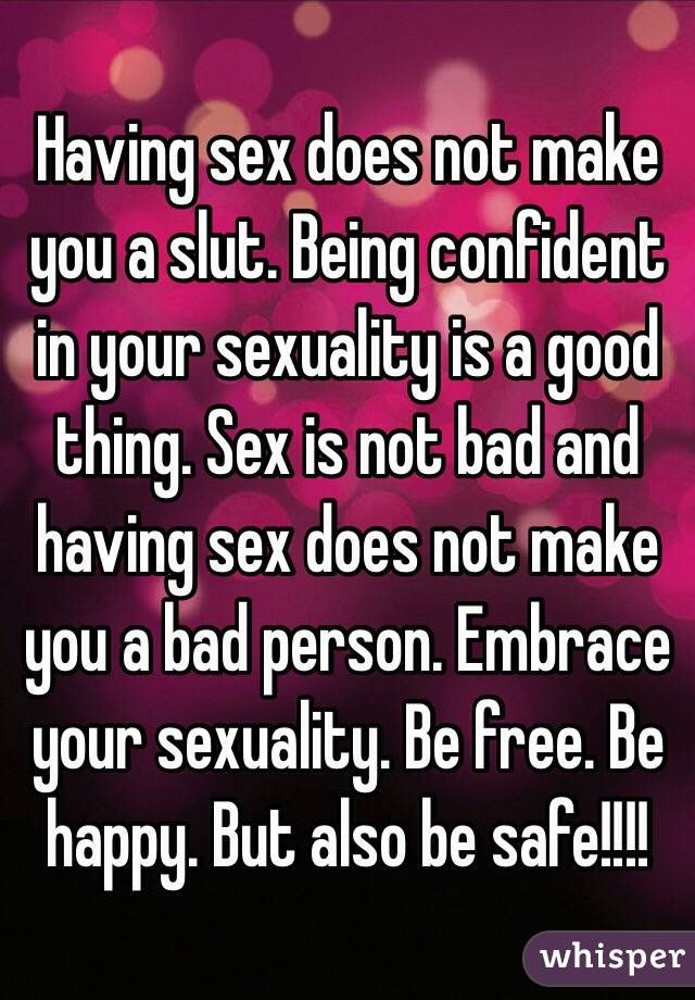 thing having sex is good a