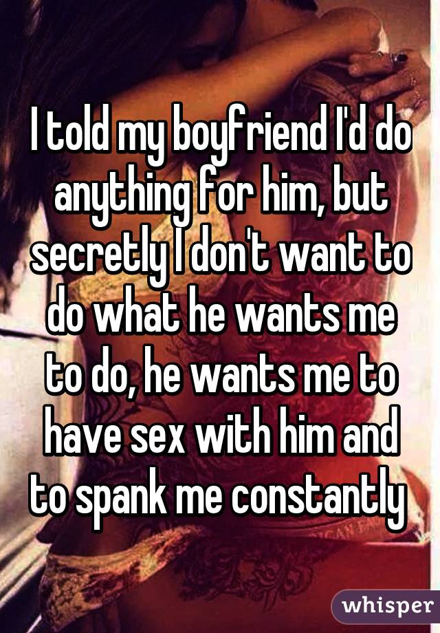 wife husband him to wants spank
